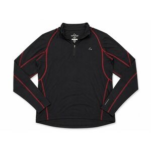 Paradox Merino Blend DriRelease 1/4 Zip Pullover Men's M Black Red Base Layer